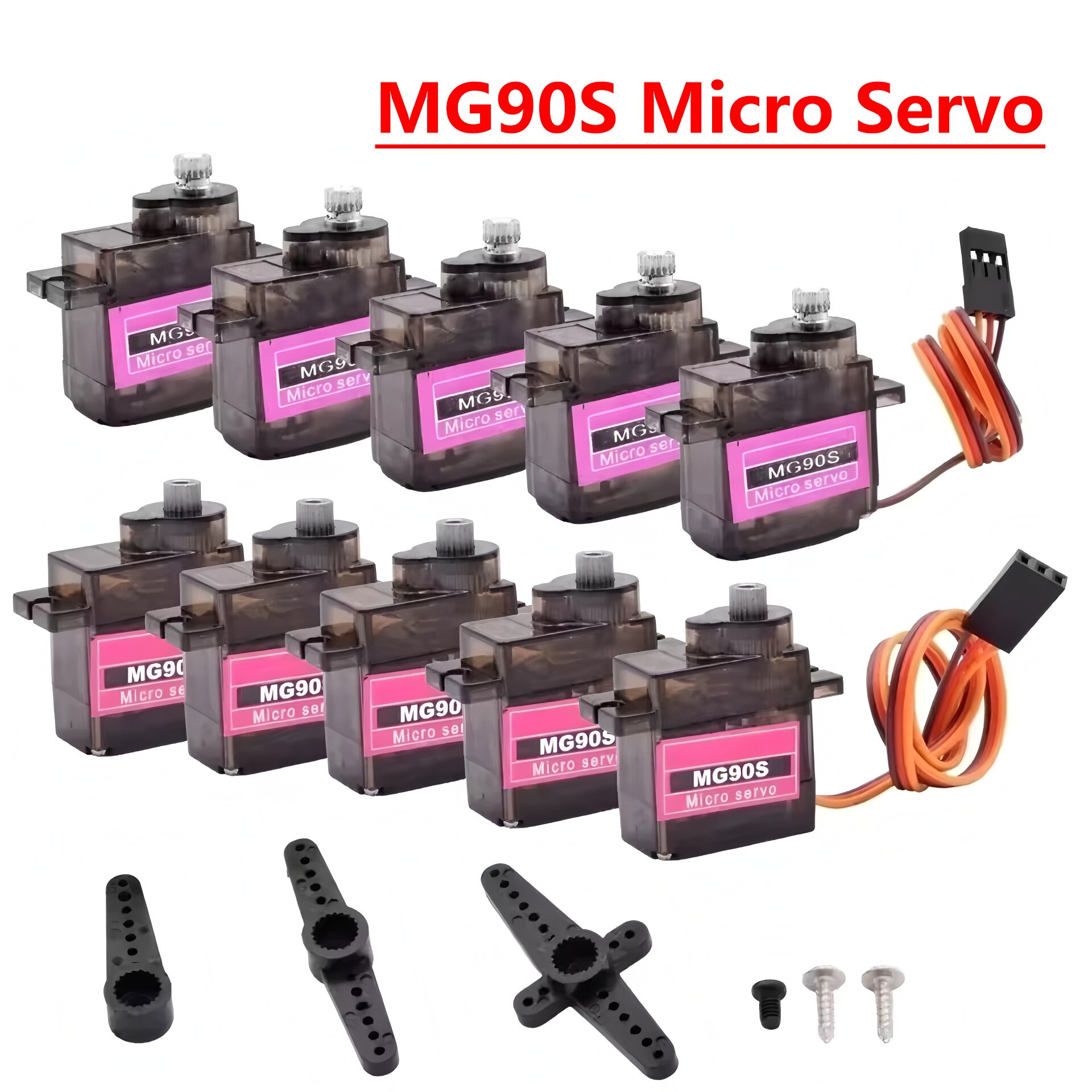 Diy Automation Projects - 4/5/10/20pcs MG90S 마이크로 서보 모터 메탈