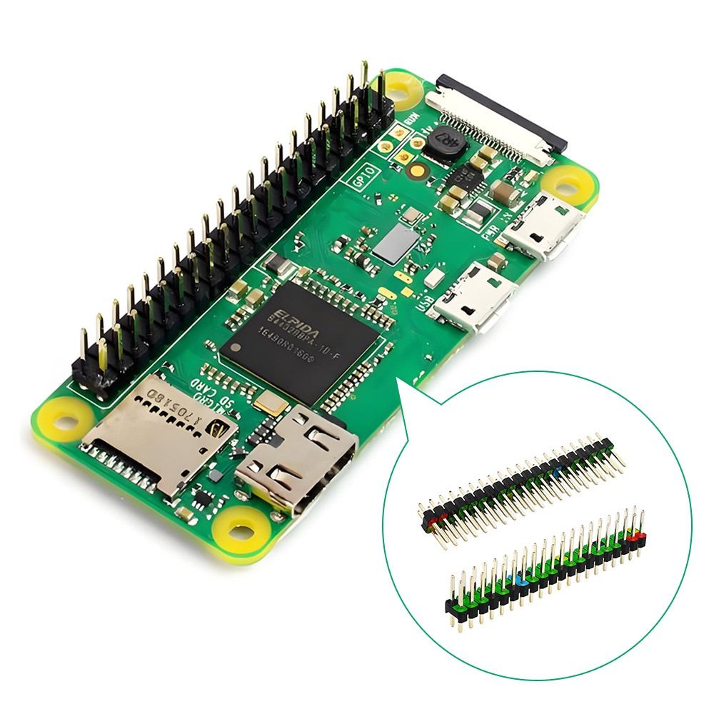 Pi Zero W Board - 2*20핀 개발 보드 헤더 2.54mm 간격