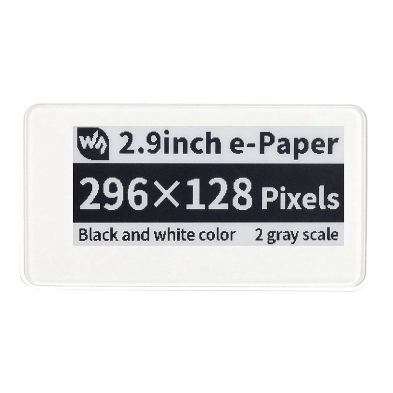 Waveshare 2.9인치 무선 전원 공급식 Epap - Display Epaper 2.9 리뷰 및 가격