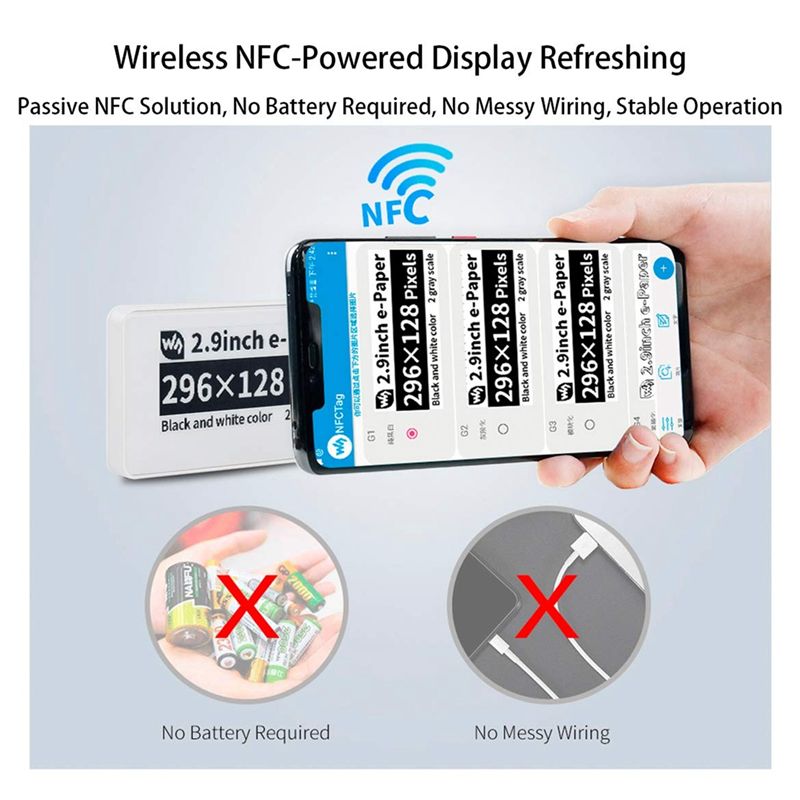 Waveshare 2.9인치 무선 전원 공급식 Epap - Display Epaper 2.9 리뷰 및 가격