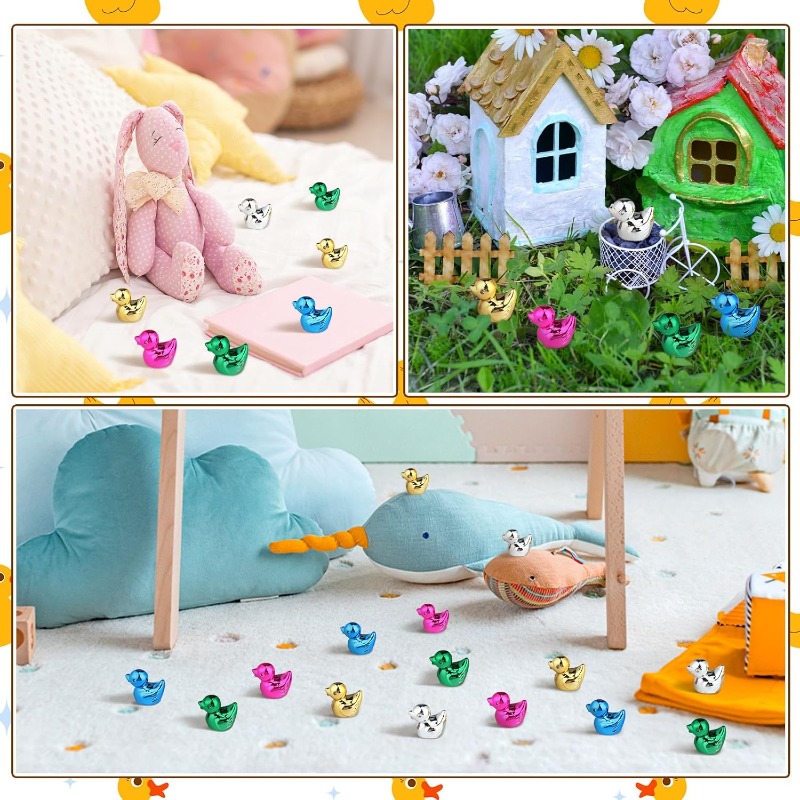 30/50개 미니 멀티컬러 전기도금 오리 미니어처 작은 - Diy Automation Projects 리뷰 및 가격