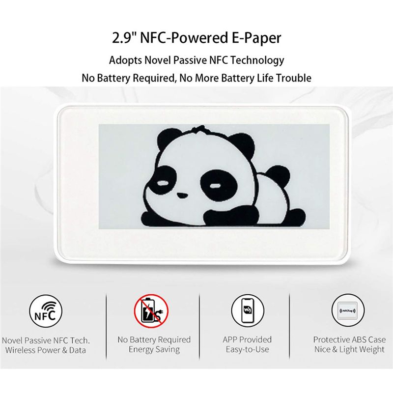 새로운 2.9인치 무선 NFC 지원 전자잉크 디스플레이 - Display Epaper 2.9 리뷰 및 가격