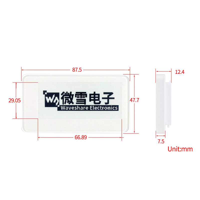RISE Waveshare 2.9인치 무선 NFC 기반 - Display Epaper 2.9 리뷰 및 가격